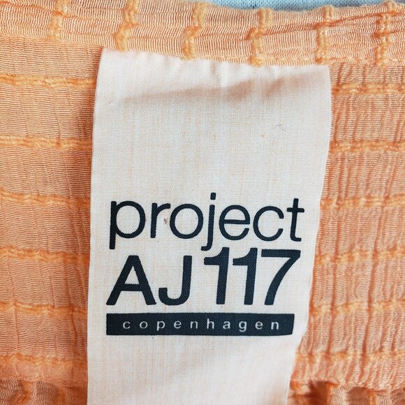 Project AJ117 Copenhagen Blouse Top Button Front Rayon Peach Minimalist size XL - Picture 4 of 14